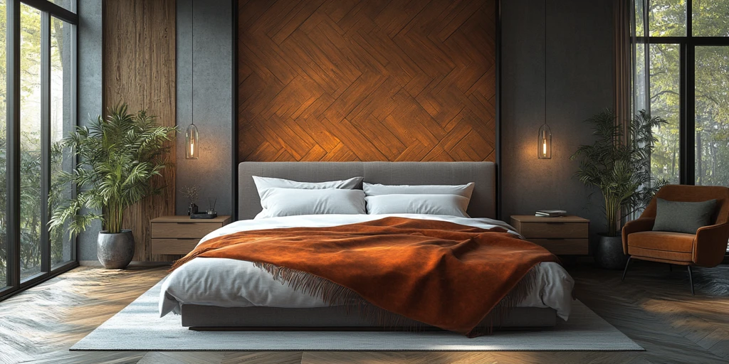 木墙双床酒店客房