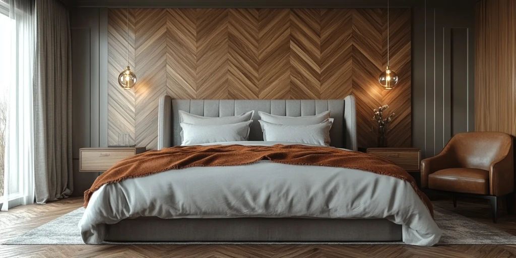 木墙双床酒店客房