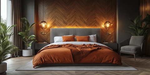 木墙双床酒店客房