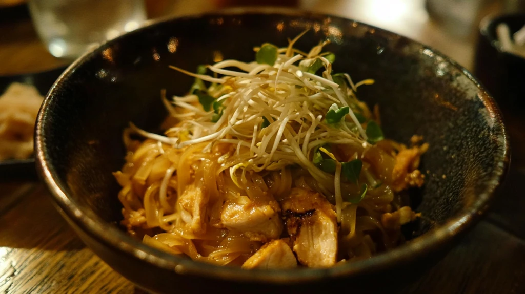 鸡丝豆芽炒米粉