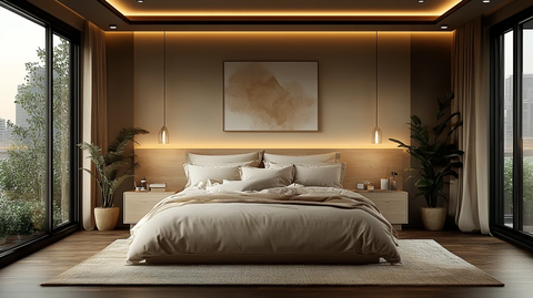 灰色系卧室设计