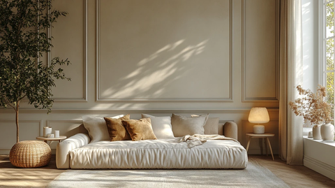 墙饰边桌床组全览