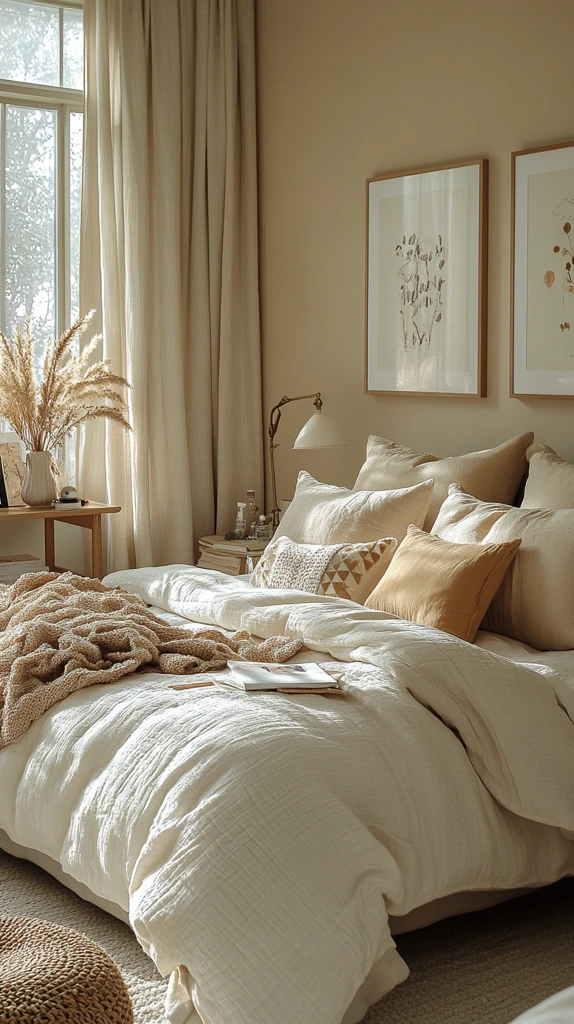 女孩与时尚卧室