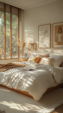 女孩与时尚卧室