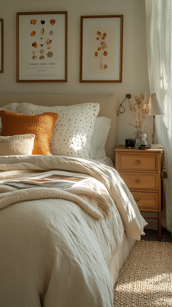 女孩与时尚卧室