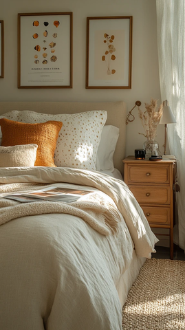 女孩与时尚卧室