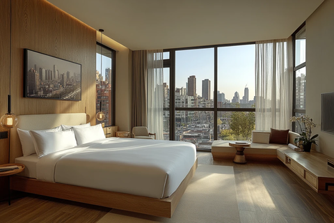 豪华现代酒店客房