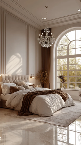 高窗拱门卧室设计