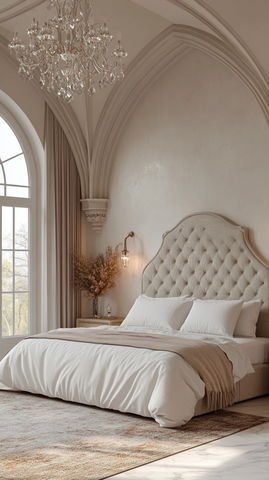 高窗拱门卧室设计