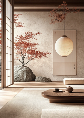 日式暖色调背景