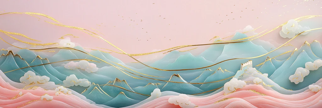 长城云山金玉图