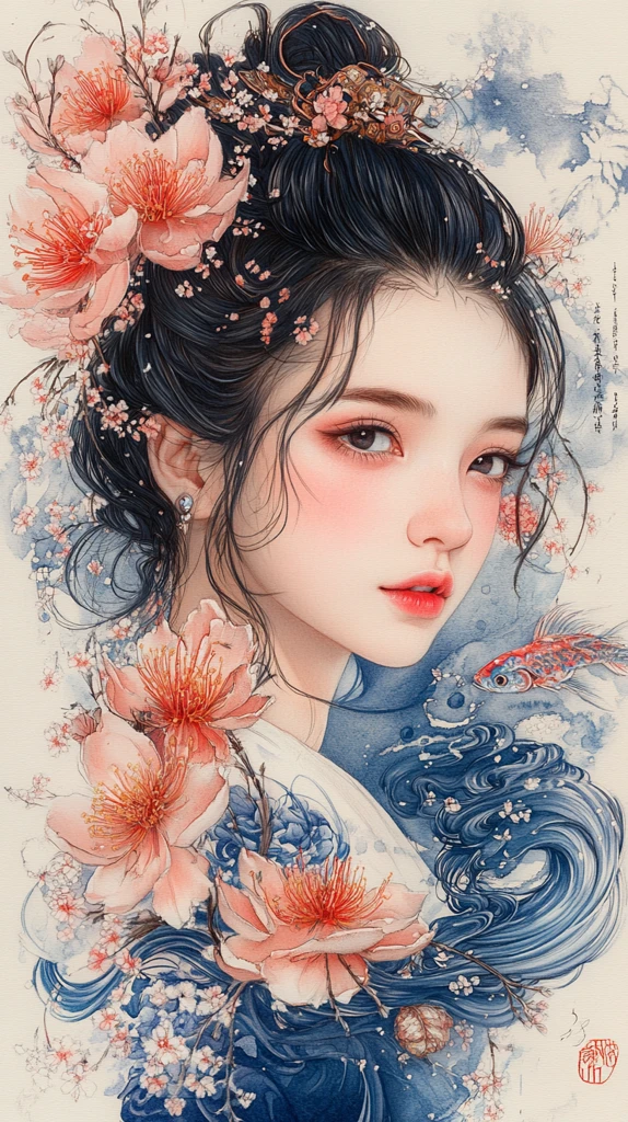 浮世绘风挂饰与纸伞