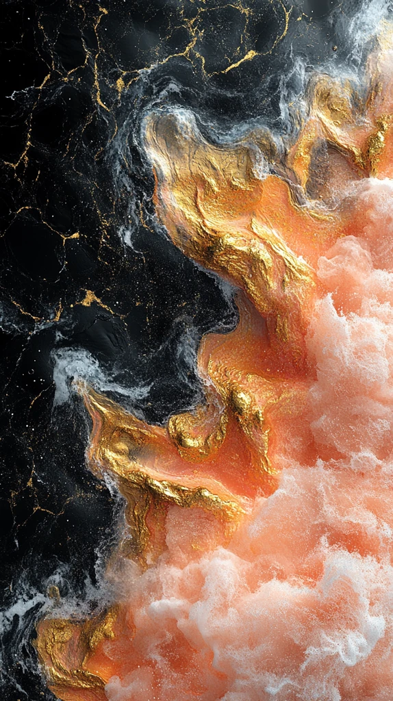 黄金海岸熔岩飞溅