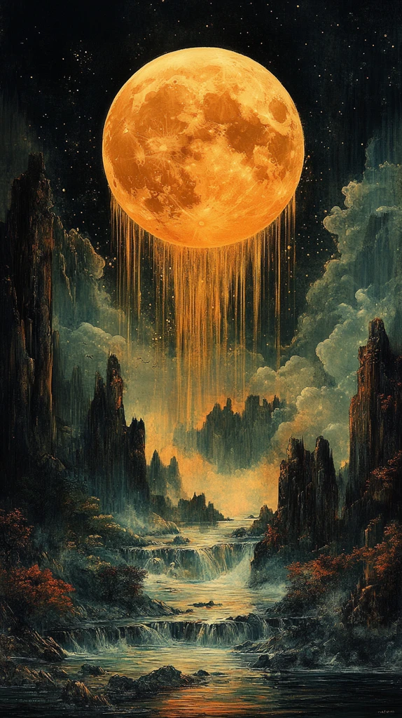 嫦娥祥云山水流