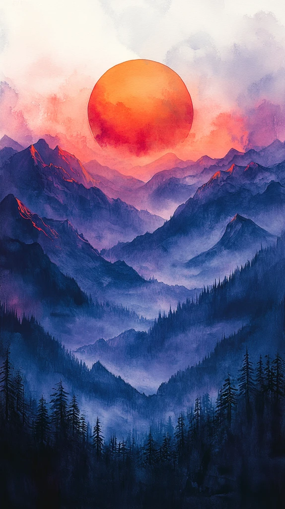 山间晨曦新开始