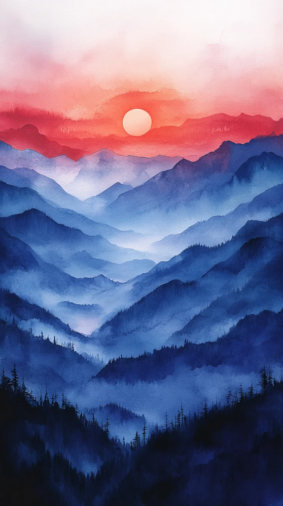 山间晨曦新开始