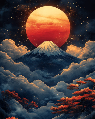 富士山日出