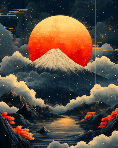 富士山日出