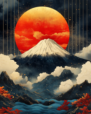 富士山日出