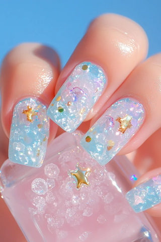 冰淇淋指甲艺术