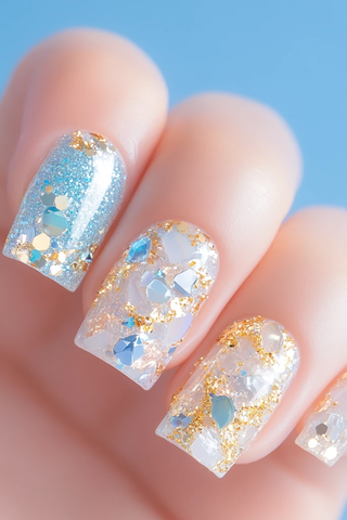 蛇女神指甲设计