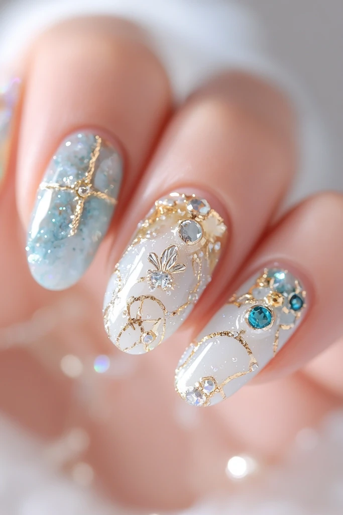 蛇女神指甲设计