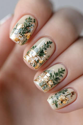 办公室工作美甲