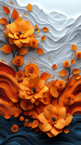 秋日纸艺立体图