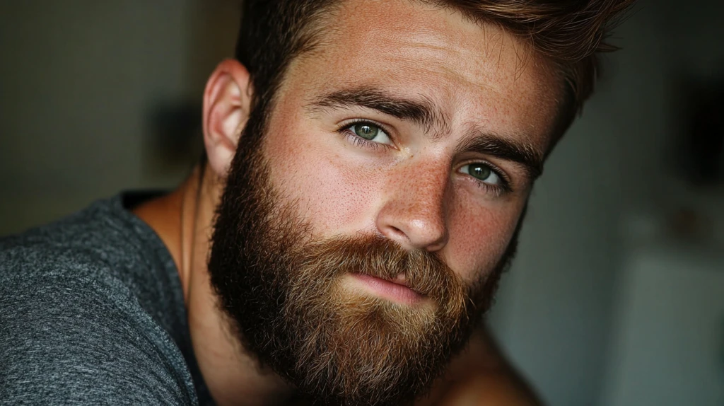 英俊的面部毛发