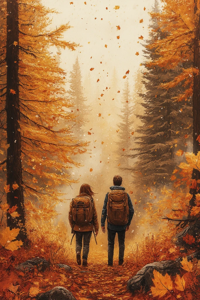 秋林漫步探险图