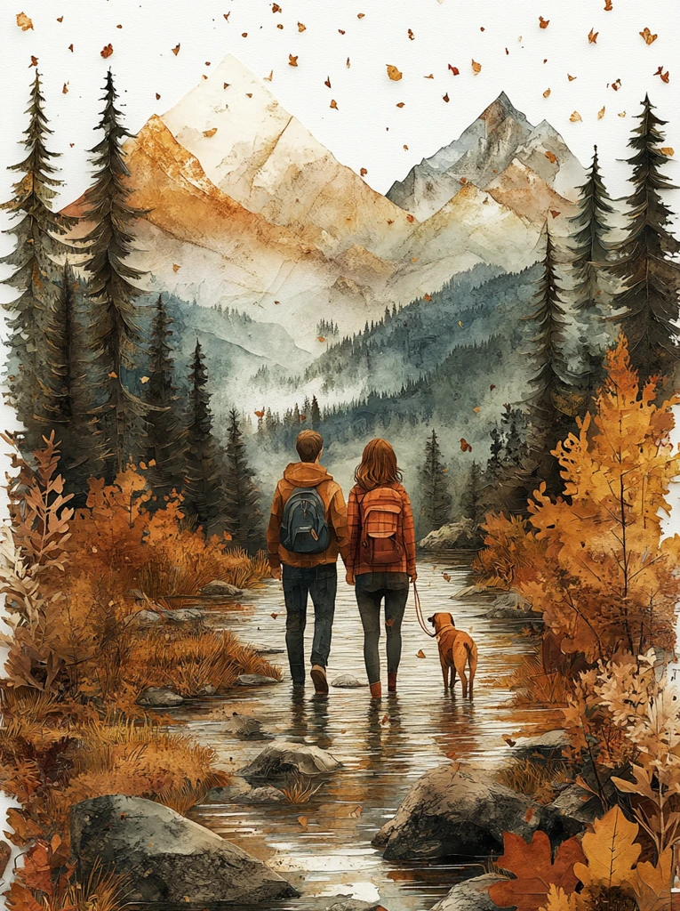 纸艺森林一家人