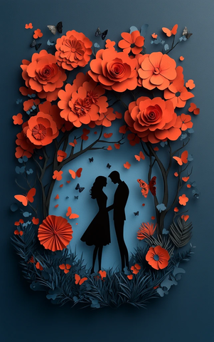 红花树拱牵手情