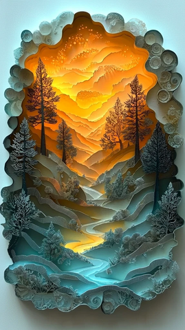 儿童童话立体剪纸书