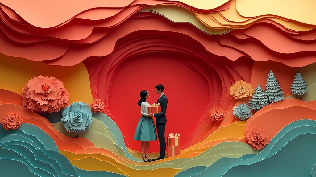 情侣赠送礼盒图