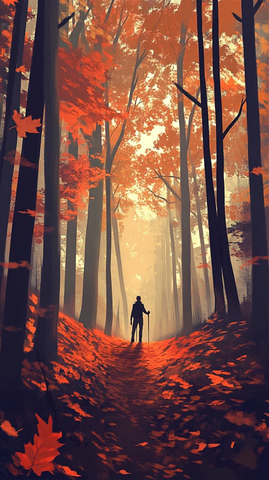 秋林小径独行者