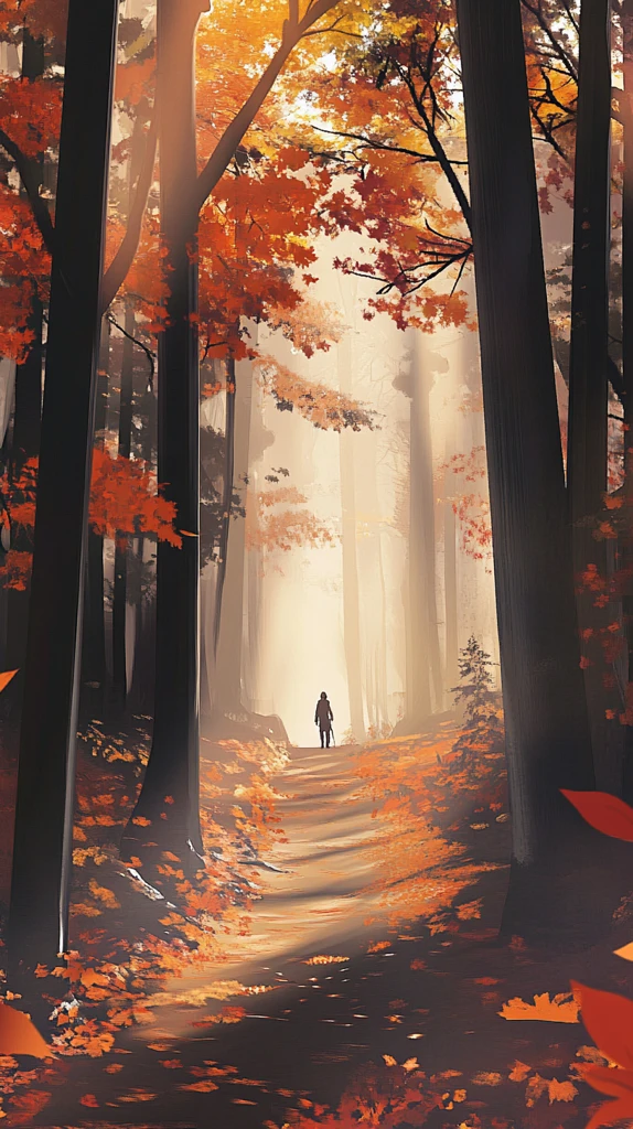 秋林小径独行者