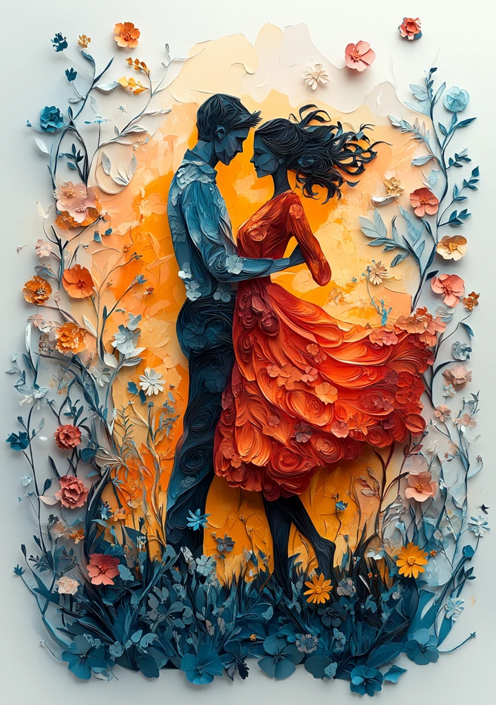 男女舞者能量石