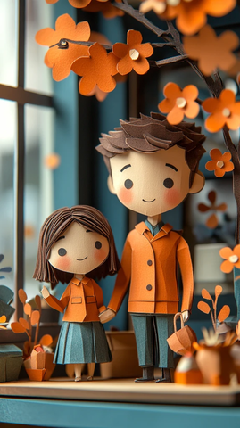 亲子互动问候练习