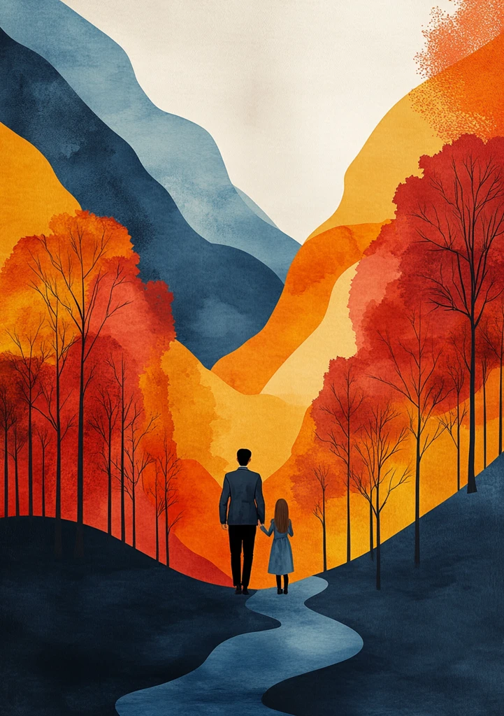 夏日秋初亲子情