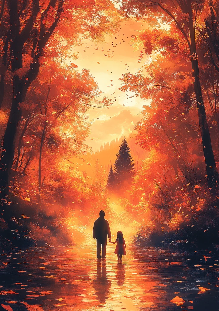 夏日秋初亲子情