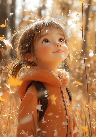 夏日秋初亲子情