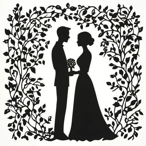 婚礼纪念烛台图案