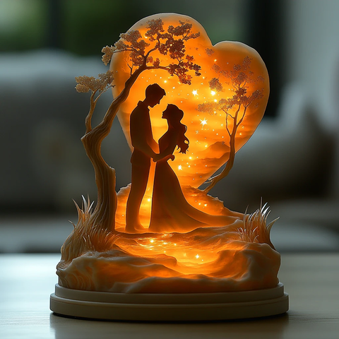 情人节光影雕塑