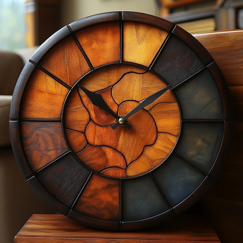 木质现代艺术挂钟