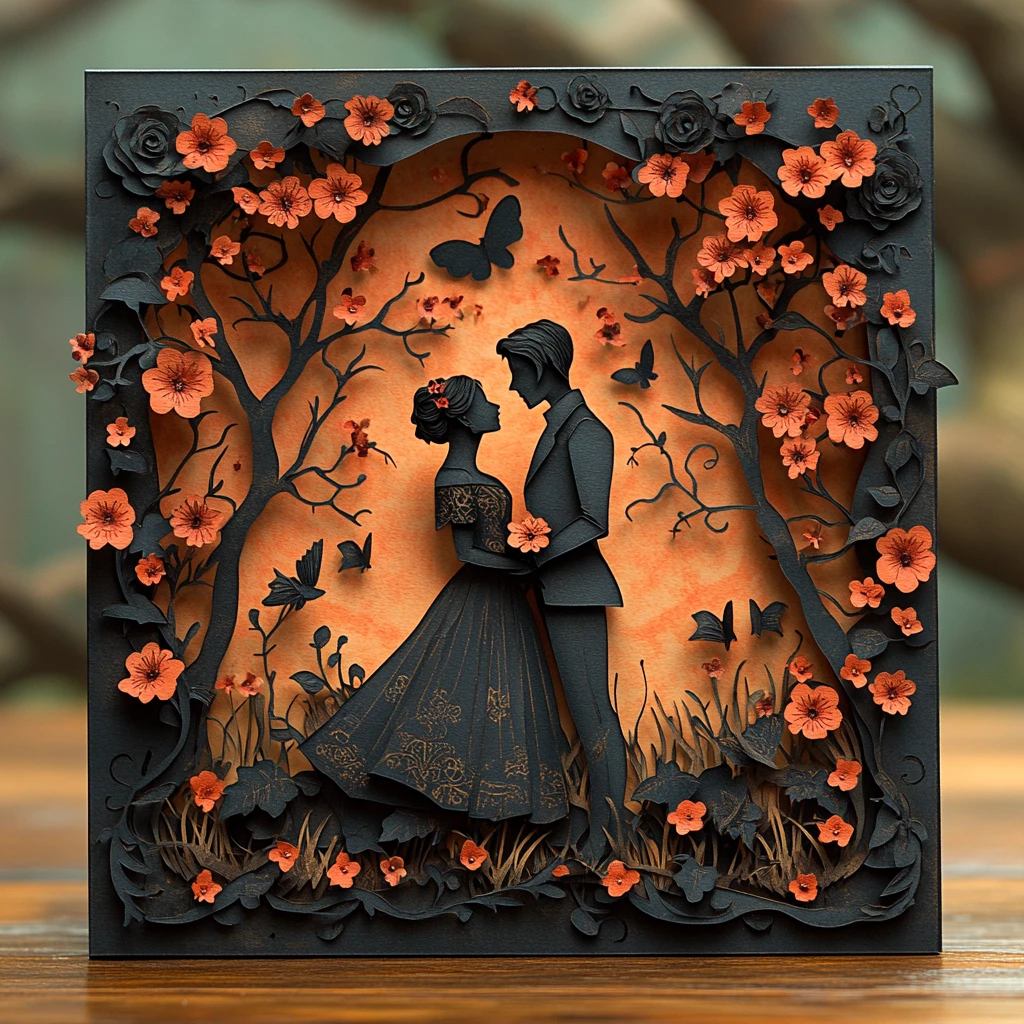 哥特风情人节卡