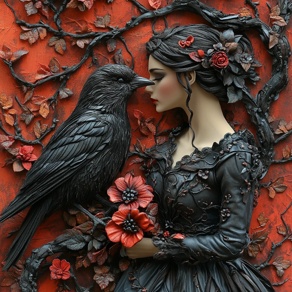 哥特风情人节卡