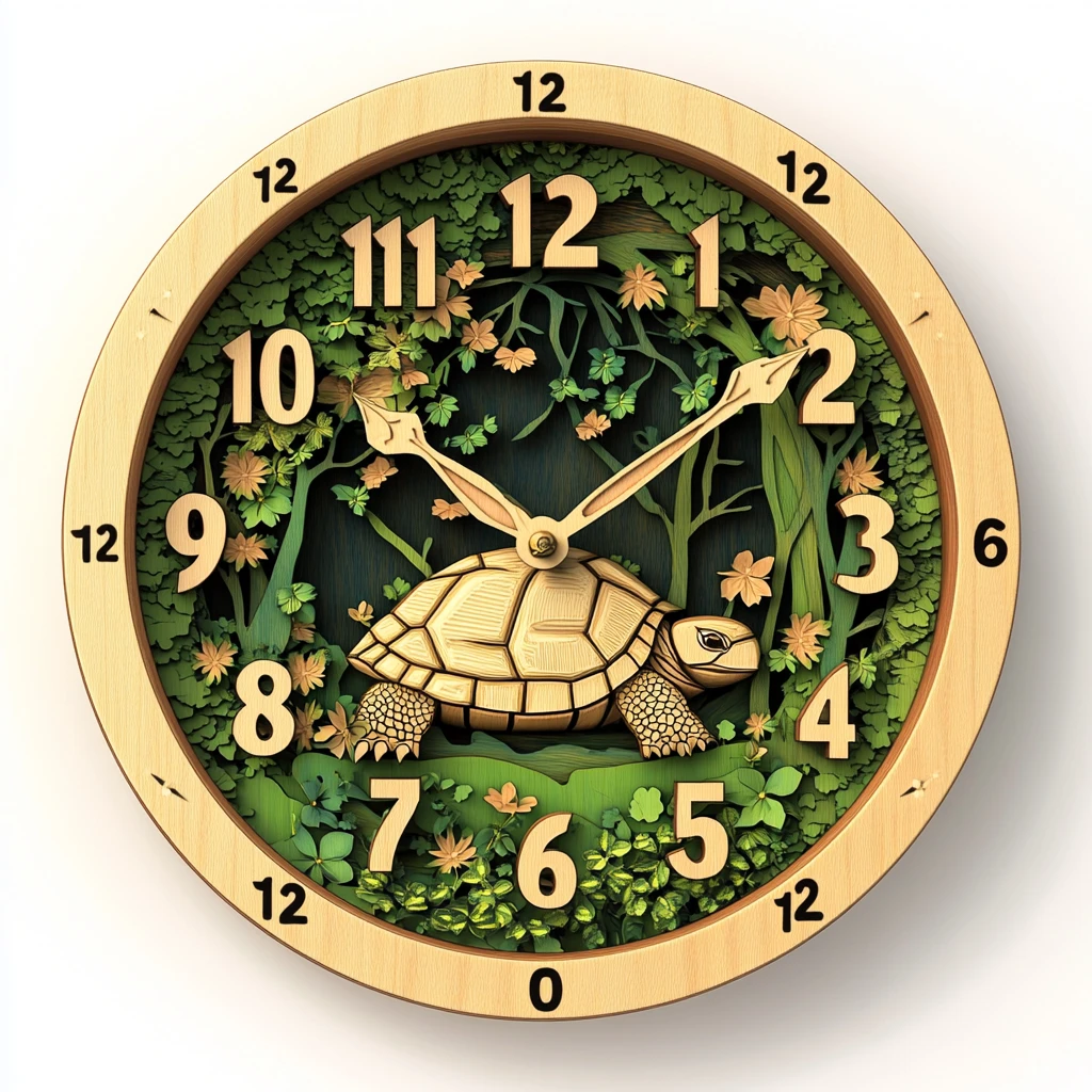 圆形激光时钟设计