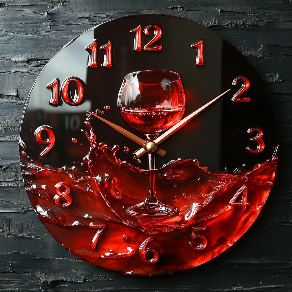 树脂钟表雕刻图案