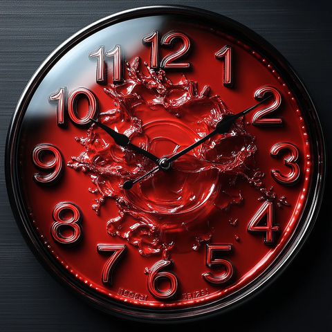 树脂钟表雕刻图案