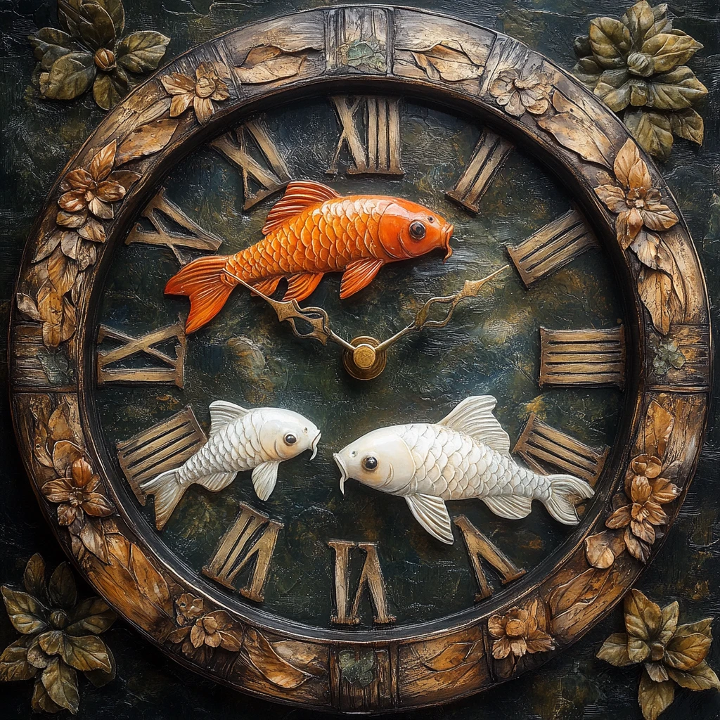 木刻钟与鱼